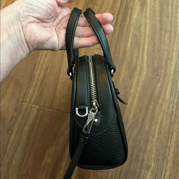 MICHAEL Michael Kors Williamsburg Extra Small Bowling Crossbody Bag Black - Picture 12 of 12